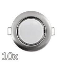 Einbauleuchten-Set McShine, 10xRahmen, 10xLED-Modul, 7W,...