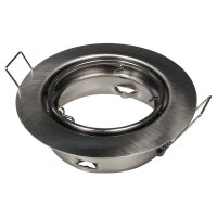 Einbauleuchten-Set McShine, 10xRahmen, 10xLED-Modul, 7W, 608lm, 230V, Edelstahl,