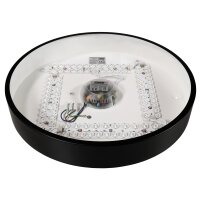 Wifi LED-Deckenleuchte McShine 35W, 4.450lm, &Oslash;40cm, CCT+RGB, schwarz