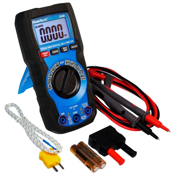 Digital Multimeter PeakTech P1041, 4000 Counts, TrueRMS, Auto- Bereichswahl