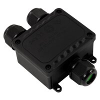 Abzweigdose McPower, IP68 - f&uuml;r Au&szlig;en, 1 Ein- und 2 Ausg&auml;nge, Y-Version, 123x82x42mm