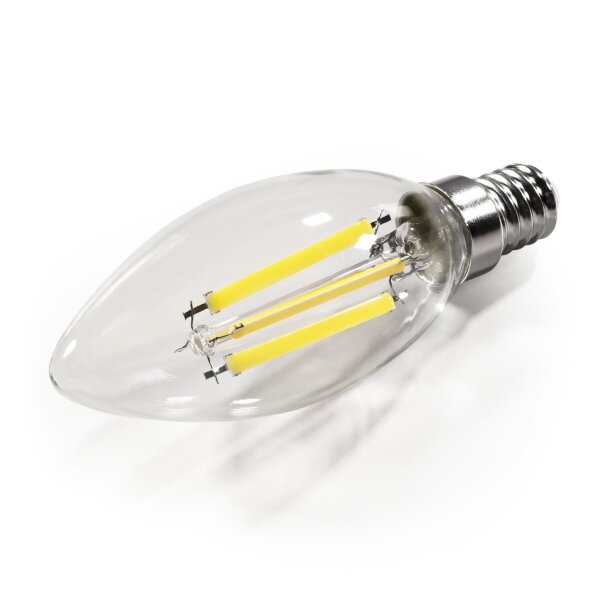 LED Filament Kerzenlampe McShine Filed, 3000K, E14, 6W, 1055lm, 230V, warmwei&szlig;