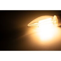 LED Filament Kerzenlampe McShine Filed, 3000K, E14, 6W, 1055lm, 230V, warmwei&szlig;