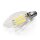 LED Filament Kerzenlampe McShine Filed, 3000K, E14, 6W, 1055lm, 230V, warmwei&szlig;