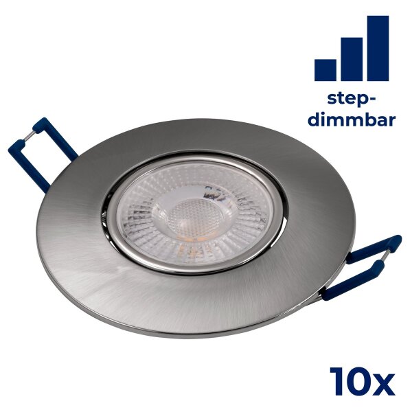 LED-Einbauleuchte McShine EL-313D 4,5W, 450lm, 3000K, step-dimmbar, 10er-Pack