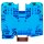 2-Leiter-Durchgangsklemme WAGO, 35mm&sup2;, f&uuml;r TS 35x15, 600V, 125A, blau