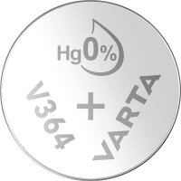 Knopfzelle Silberoxid - Uhrenbatterie, VARTA, 364, SR60,...