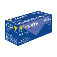 Knopfzelle Silberoxid - Uhrenbatterie, VARTA, 364, SR60,...