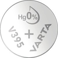 Knopfzelle Silberoxid - Uhrenbatterie, VARTA,  395, SR57,...