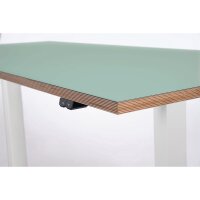 Schreibtisch Imstande, smart-w + Tischplatte Aquavert...