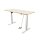 Schreibtisch Imstande, smart-w + Tischplatte Sperrholz HPL Platinwei&szlig; 160x80cm