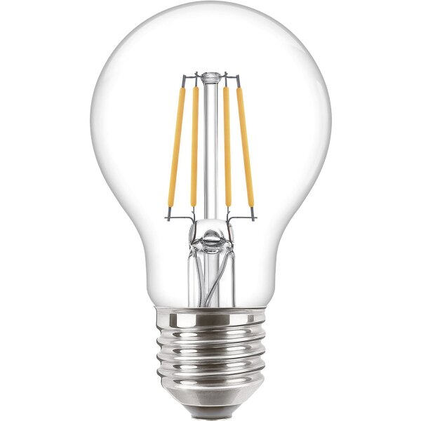 LED Filament-Gl&uuml;hlampe Philips CorePro, E27, 4,3W, 2700K, 470lm, 230V, klar