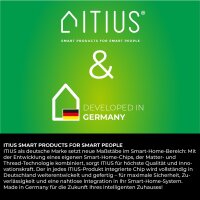 LED-Gl&uuml;hbirne ITIUS, E27, 900lm, RGB + CCT, matter &uuml;ber Thread, 3er-Pack