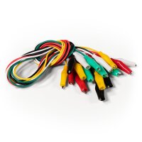 Krokoklemmen-Satz McPower GT-1810, 10-teilig, 50 cm...