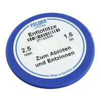 Entl&ouml;tlitze FELDER, 2,50mm, mit halogenfreiem...