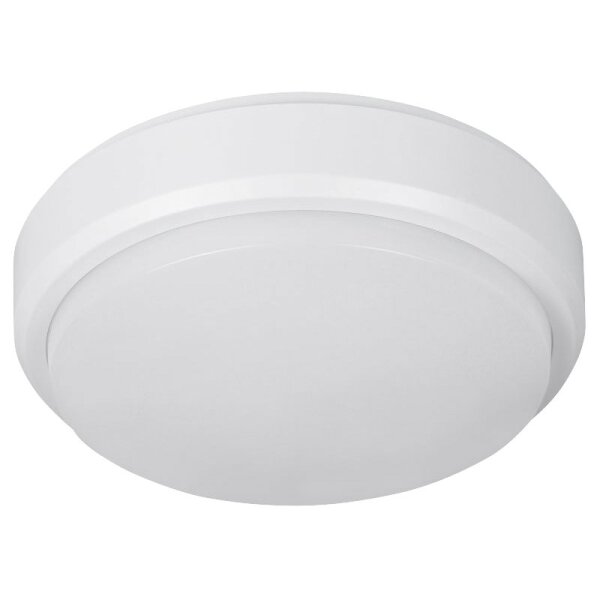 LED-Feuchtraumleuchte Rund IP54, 550lm, 4000K, 8W, neutralwei&szlig;, Bewegungsmelder