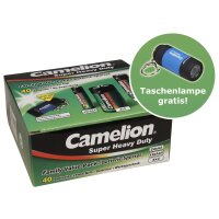 CAMELION Super Heavy Duty Set 40-tlg, 24xAA Mignon,...