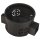 Schalterdose &Oslash; 60 mm, 41 mm tief, schwarz