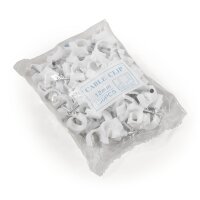 Kabelschelle McPower, 12mm, 100er-Pack, wei&szlig;