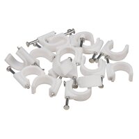 Kabelschelle McPower, 12mm, 100er-Pack, wei&szlig;