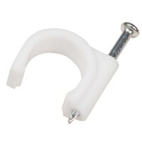 Kabelschelle McPower, 12mm, 100er-Pack, wei&szlig;