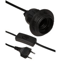 Euro-Netzkabel McPower mit Schnurschalter und E27...