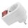 Steckdosenadapter McPower mit Schalter, 230V/3500W, 2-poliger AN/AUS Schalter