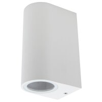 Wandleuchte McShine Oval-W wei&szlig;, IP44, 2x GU10,...
