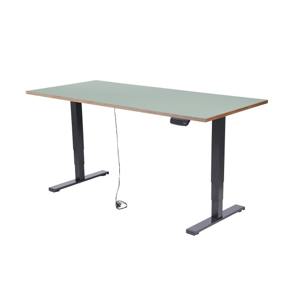 Schreibtisch imstande, Gestell business-b + Platte 160x80cm Aquavert