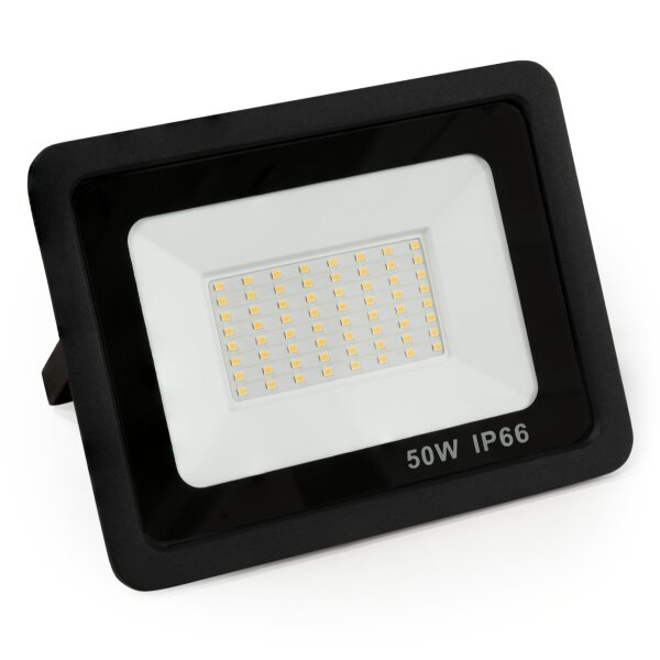 LED-Au&szlig;enstrahler McShine Slim 50W, 4250 Lumen, IP66, 4000K, neutralwei&szlig;