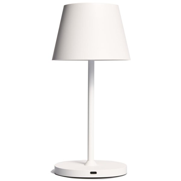 LED-Tischleuchte ROLF KERN &bdquo;Club Mini&ldquo; 25cm, wei&szlig;, Akku, dimmbar