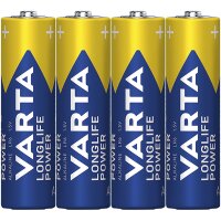 Mignon-Batterie VARTA Longlife Power Alkaline, Typ AA,...