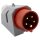 CEE-Stecker McPower, Wandmontage, IP44, 415V, 16A, 5-polig, IP44