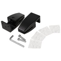 Trennwand-Set imstande, 1x Akustik-Trennwand 60x40cm, 1x Clip schwarz, 2er-Pack