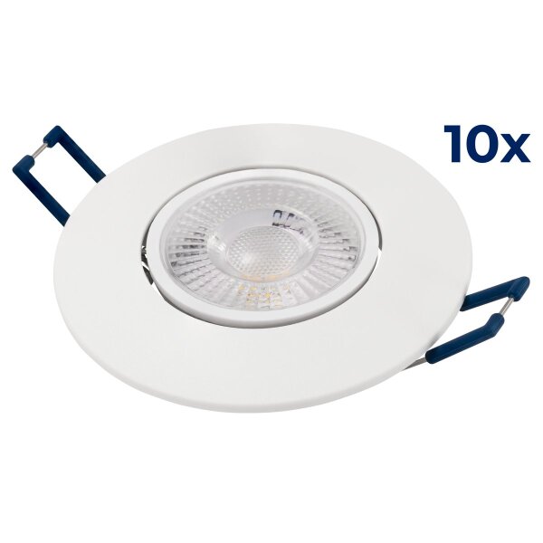 LED-Einbauleuchte McShine EL-313 4,5W, 450Lumen, 3000K, warmwei&szlig;, 10er-Pack
