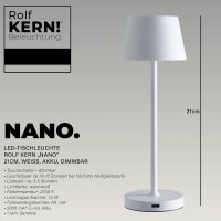 LED-Tischleuchte ROLF KERN &bdquo;Club Nano&ldquo; 21cm,...