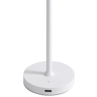 LED-Tischleuchte ROLF KERN &bdquo;Club Nano&ldquo; 21cm, wei&szlig;, Akku, dimmbar