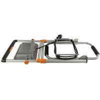 LED-Strahler Lift, 50W, mit h&ouml;henverstellbarem Fu&szlig;, klappbar, grau-orange