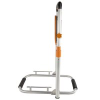 LED-Strahler Lift, 50W, mit h&ouml;henverstellbarem Fu&szlig;, klappbar, grau-orange