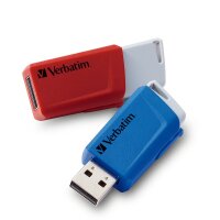 USB 3.2 Stick Verbatim Store n Click, 32GB, rot-blau,...
