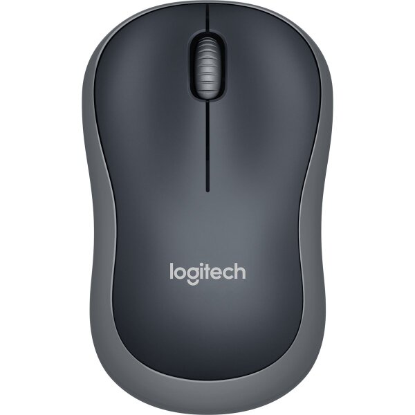 Maus Logitech M185, 1000dpi, grau-schwarz, kabellos