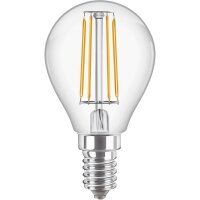 LED-Tropfenlampe Philips Classic, E14, 4,3W, 2700K,...