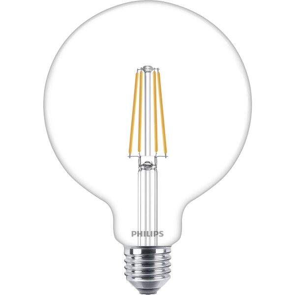LED Filament-Gl&uuml;hlampe Philips Value, E27, 5,9W, 2700K, 806lm, 230V, dimmbar