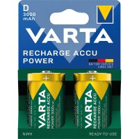 Mono-Akku VARTA, Typ D, NiMH-Akku, HR20, 1,2V/3000mAh,...