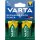 Mono-Akku VARTA, Typ D, NiMH-Akku, HR20, 1,2V/3000mAh, Pre-charged, 2er-Pack