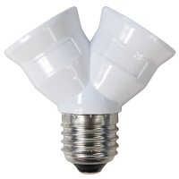 Lampenfassung McShine E27 auf 2x E27, Y-Adapter