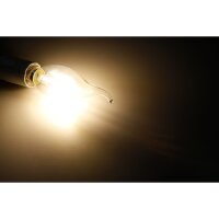 LED Filament Kerzenlampe Windsto&szlig; McShine, E14, 4W, 490lm, warmwei&szlig;, klar