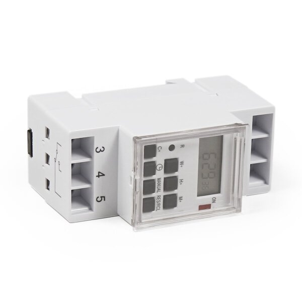 Digitale Zeitschaltuhr McPower STE-3 7 Tage, 230V f&uuml;r Schalttafel-Einbau, 3600W