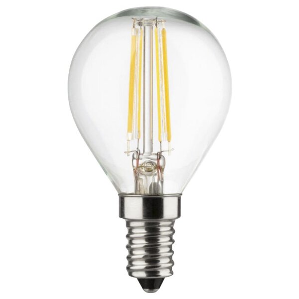 LED Filament Tropfenlampe, E14, 4W, 470lm, 2700K, warmwei&szlig;, 3er Set