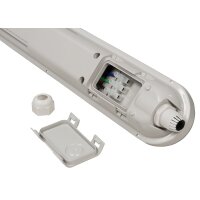 LED Feuchtraumleuchte McShine FL-126, IP65, 5500lm, 4000K, 150cm, neutralwei&szlig;